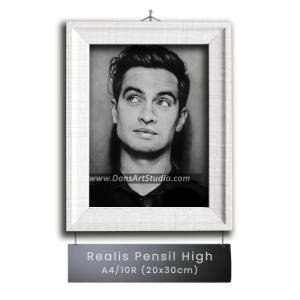 Lukis Wajah Realis Pensil A4/10R 20x30cm - HIGH