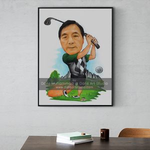 Jasa Lukis Karikatur Pensil Warna