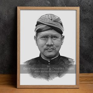 Lukis Wajah Realis Pensil A4/10R 20x30cm - STANDARD